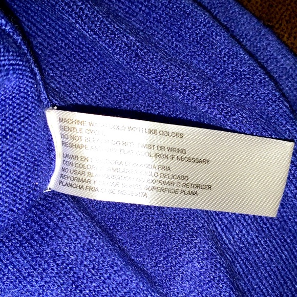 Debbie Morgan Blue or Purple Sz M Soft Cardigan - Picture 7 of 14